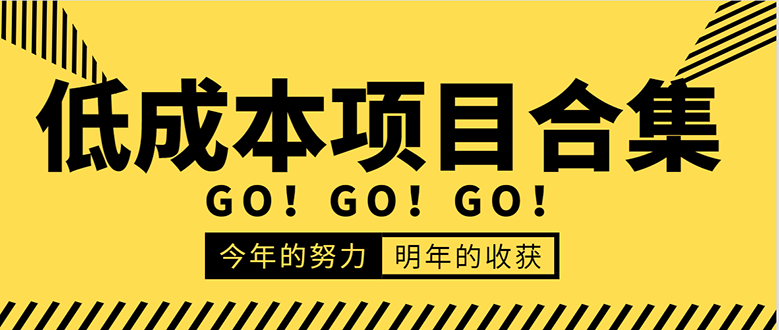 低成本零成本项目合集：赚钱快的慢的、暴利的，线上线下的，价值万元资料-闪越社