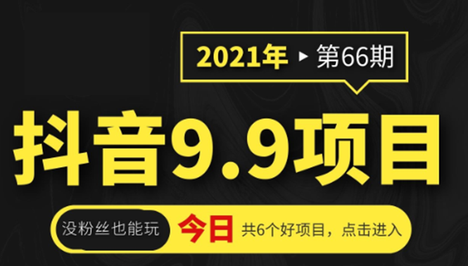 抖音9.9课程项目，没粉丝也能卖课，一天300+粉易变现-闪越社