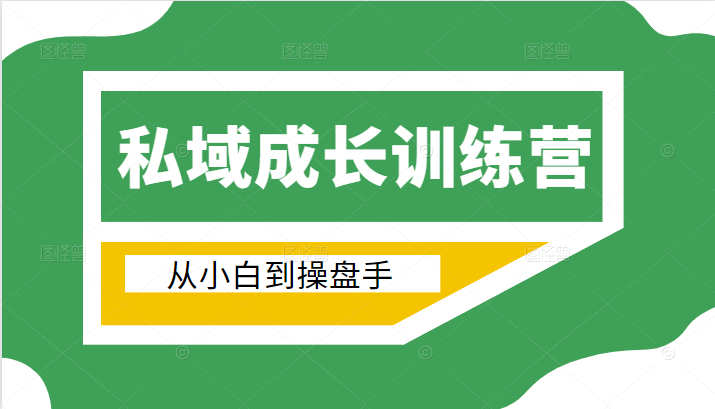 电商私域成长训练营，从小白到操盘手（价值999元）-闪越社