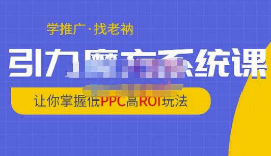老衲·引力魔方系统课，让你掌握低PPC高ROI玩法，价值299元-闪越社