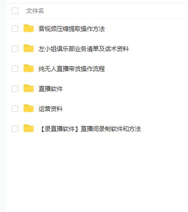 左小姐-直播带货俱乐部十三行、无人直播，全套教程附：工具、文档、话术资料-闪越社