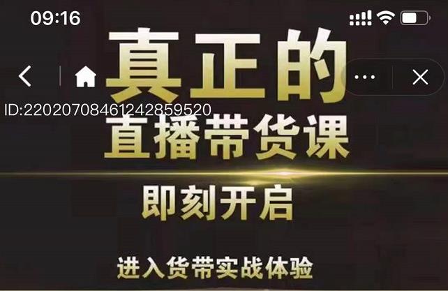 李扭扭超硬核的直播带货课，零粉丝快速引爆抖音直播带货-闪越社