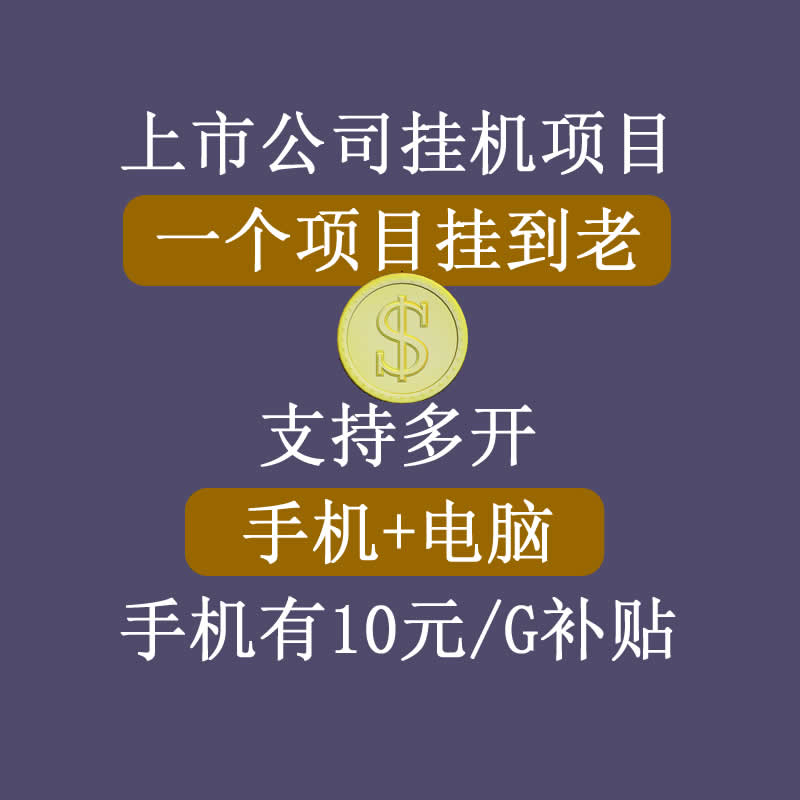正规挂机项目，支持手机电脑一起挂，支持虚拟机多开，可以挂到老-闪越社