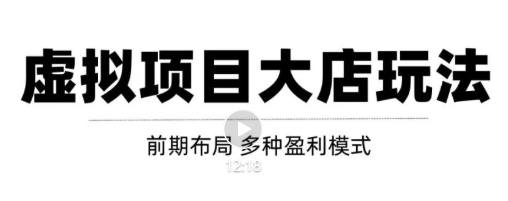虚拟项目月入几万大店玩法分享，多店操作利润倍增（快速起店盈利）-闪越社
