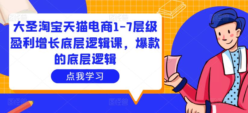 大圣淘宝天猫电商1-7层级盈利增长底层逻辑课，爆款的底层逻辑-闪越社