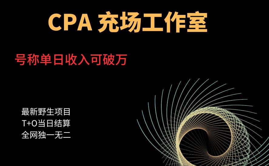 cpa充场工作室，号称单日收入10000+（揭秘）-闪越社