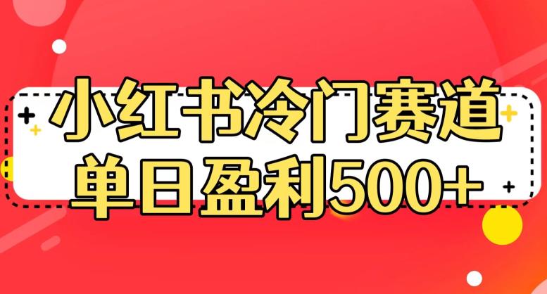 小红书冷门赛道，单日盈利500+【揭秘】-闪越社