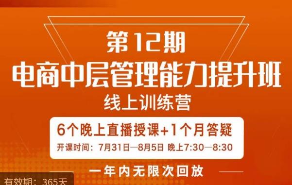 陈少珊·电商中层管理能力提升班，学习对象-电商公司各个岗位的主管，20人人以内的电商公司老板-闪越社