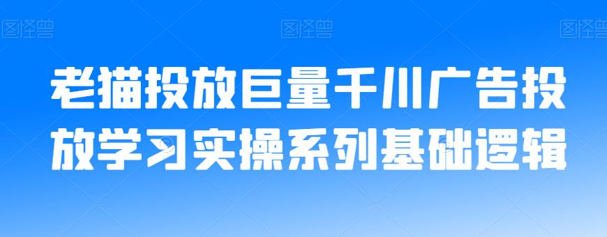 老猫投放巨量千川广告投放学习实操系列基础逻辑-闪越社