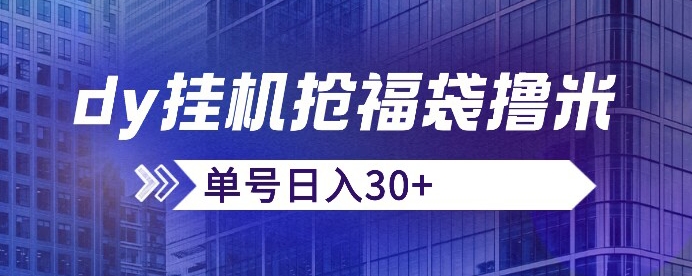 抖音抢福袋/抢红包脚本，只要号多放着一天抢个30+没问题的【揭秘】-闪越社