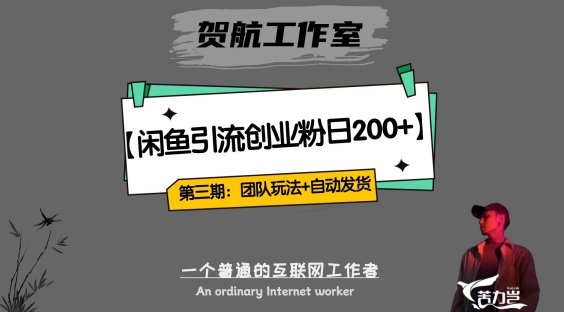 第三期：暴力引流，无脑搬运，闲鱼创业粉引流一天200+，更新全自动发货的团队闭环模式【揭秘】-闪越社