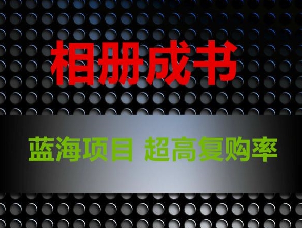 相册成书，蓝海项目，认真操作月入过万【揭秘】-闪越社