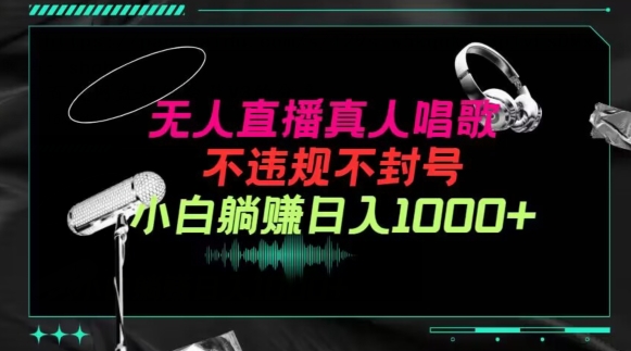 抖音24小时无人直播音乐，不违规，不封号纯撸音浪，小白实操当天日入1000+【揭秘】-闪越社