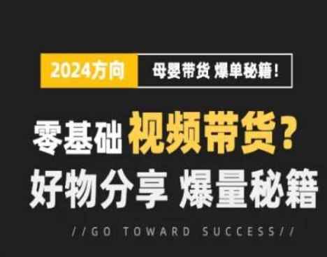 短视频母婴赛道实操流量训练营，零基础视频带货，好物分享，爆量秘籍-闪越社