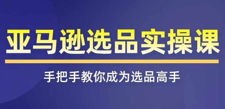 亚马逊选品实操课程，快速掌握亚马逊选品的技巧，覆盖亚马逊选品所有渠道-闪越社