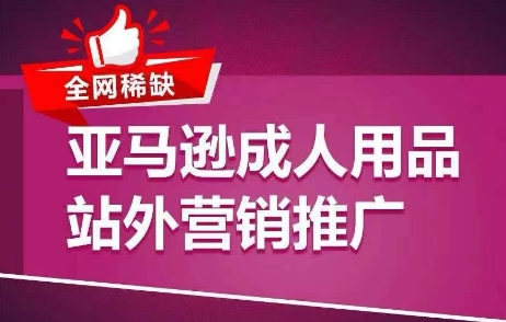 全网稀缺！亚马逊成人用品站外营销推广，​教你引爆站外流量，开启爆单模式-闪越社