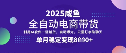 全网首发【闲鱼全自动电商带货】三年磨一剑，一朝露锋芒，单月稳定变现8k+【揭秘】-闪越社