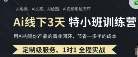 AI实操培训第20-21期线下，0基础保姆级教程，3月最新整理，企业获客、降本增效、打造超级个体-闪越社