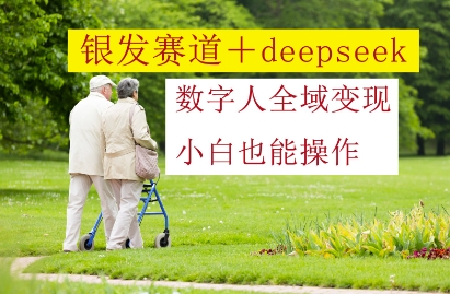 银发赛道+deepseek数字人全域变现，小白也能操作-闪越社
