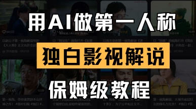 用AI做第一人称独白影视解说，手把手教学，保姆级教程-闪越社