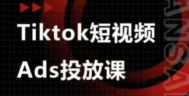 Ads视频投放课，tiktok短视频广告投放课-闪越社