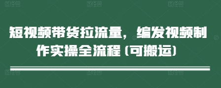 短视频带货拉流量，编发视频制作实操全流程(可搬运)-闪越社