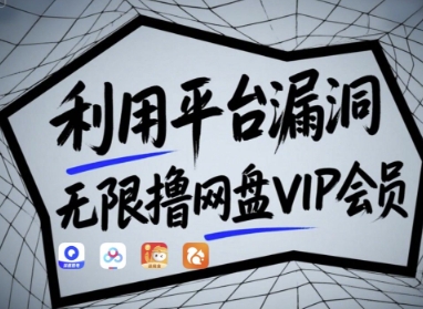 利用平台漏洞，无限撸网盘VIP会员，用户亲测有效!【漏洞原理+操作演示】-闪越社