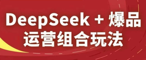 DeepSeek+爆品运营组合玩法，2025淘系精品课-闪越社
