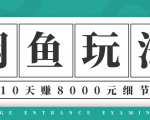 龟课·闲鱼项目玩法实战班第12期，操作10天左右利润有8000元细节玩法-闪越社