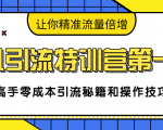 卓凡引流特训营第一期：高手零成本引流秘籍和操作技巧，让你精准流量倍增-闪越社