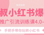 狼叔小红书爆款推广引流训练课4.0,手把手带你玩转小红书-闪越社