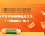 黄岛主引流课：百家号视频精准引流玩法，日涨精准粉200+-闪越社