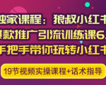 狼叔小红书爆款推广引流训练课6.0，手把手带你玩转小红书-闪越社