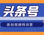 头条号原创视频特训营：一对一带你玩转短视频，新号10天日收益破252元-闪越社