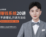 苏笙君的赚钱系统20课 教你从0到1赚到你的第一桶金(不讲理论,只讲方法论)-闪越社