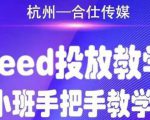 合仕传媒Feed投放教学,手把手教学,开车烧钱必须自己会-闪越社
