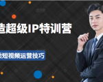 超级IP特训营:表演表达、高效输出优质短视频运营技巧,价值999元-闪越社