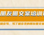 朋友圈文案培训课,听了就会写,写了就会卖的朋友圈文案课-闪越社