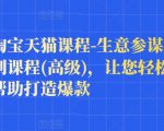 樊剑淘宝天猫课程-生意参谋数据分析系列课程(高级),让您轻松运营店铺,帮助打造爆款-闪越社