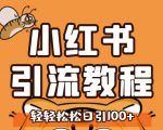小红书运营引流全系列课程，每天引流100精准粉-闪越社