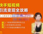 飞橙·快手短视频引流变现全攻略，实战教学，小白也能轻松上手的短视频实操玩法-闪越社