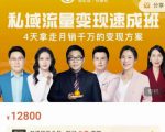 桔子会·私域流量变现速成班，4天拿走月销千万的变现方案 价值12800元-闪越社