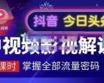 嚴如意·中视频影视解说—掌握流量密码，自媒体运营创收，批量运营账号-闪越社