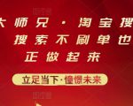 电商大师兄·淘宝搜索新玩法，搜索不刷单也能真正做起来-闪越社