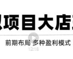 虚拟项目月入几万大店玩法分享，多店操作利润倍增（快速起店盈利）-闪越社