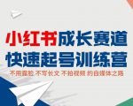 小红书成长赛道快速起号训练营,不露脸不写长文不拍视频,0粉丝冷启动变现之路-闪越社