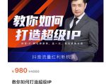 教你如何打造超级IP，抖音流量红利新机遇（价值980元）-闪越社