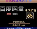 百度网盘无限扩容技术，外面卖399的，无论自己用还是用做引流都可以-闪越社