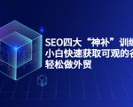 SEO四大“神补”训练营，小白快速获取可观的谷歌流量，轻松做外贸-闪越社