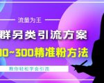 价值888的QQ群另类引流方案,半自动操作日200~300精准粉方法【视频教程】-闪越社